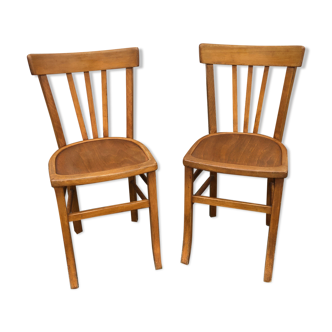 Pair of wooden chairs