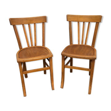 Pair of wooden chairs