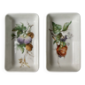 2 small Villeroy & Boch dishes, naturalist decor