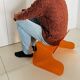 Orange plexiglass chair, 1970s France.