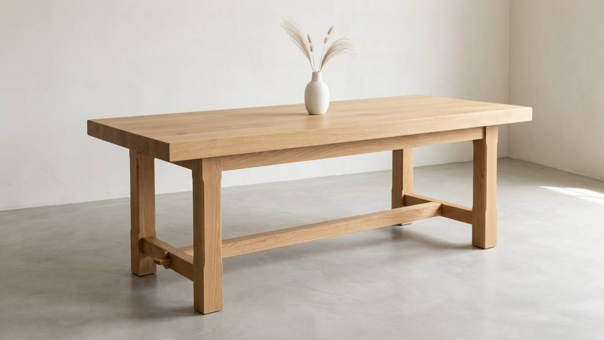 Table en chêne massif 200cm 