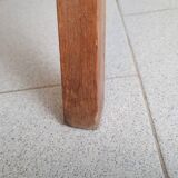 PAIR OF VINTAGE 1950 BRIDGE ARMCHAIRS WITH COMPASS LEGS IN OAK & SIMILAR LEATHER HAV