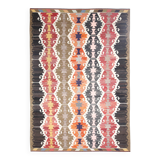 9x12 Geometric Style Turkish Vintage Kilim Rug, 264x383Cm