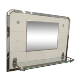 Mirror shelf bathroom 1960s 60x40cm