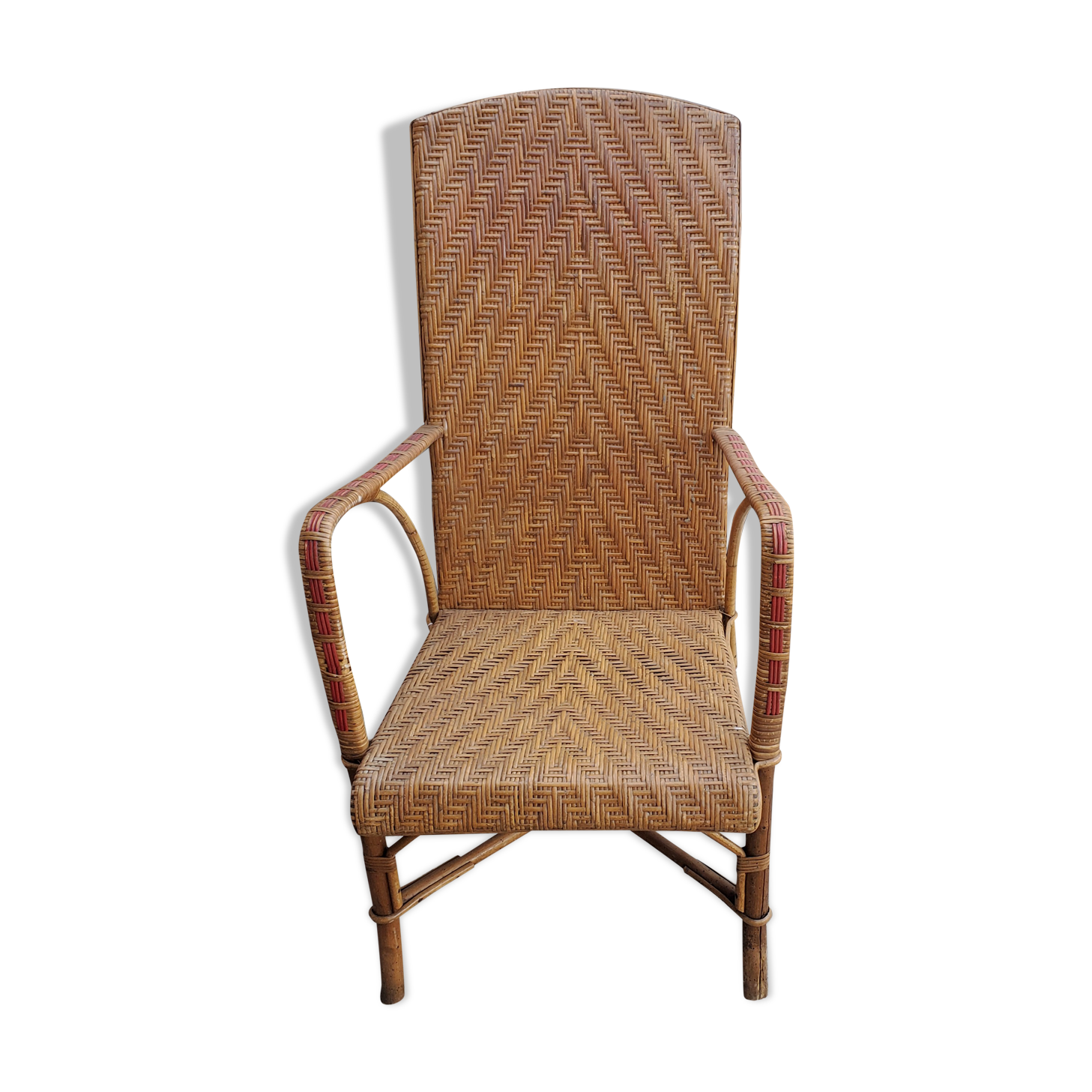 Wicker armchair
