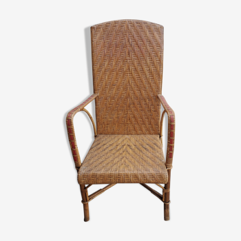 Wicker armchair