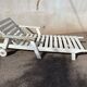 Wooden chaise longue