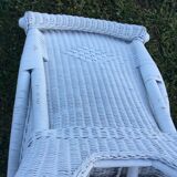 Set of vintage f rattan chairs