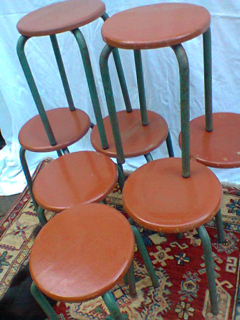 Lot of 8 stools