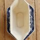 Antique ironstone sauceboat Longchamp model Rouen 19th century