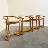 Ensemble de quatre tabourets de bar Allmilmö, années 1980