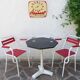 Table de bistrot pied fonte Fischel