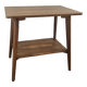 Table d'appoint vintage à double plateau style scandinave