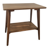 Vintage side table with double top in Scandinavian style.