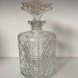 Carafe à whisky en verre ciselé