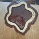 Vintage Vallauris ceramic plate - vine leaf