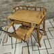 Hairdresser, bamboo and rattan desk 1970