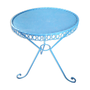Table vintage circulaire en fer