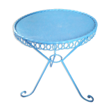 Vintage circular wrought iron table