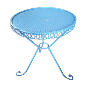 Vintage circular wrought iron table