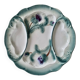 Artichoke plate Digoin in majolica faience barbotine