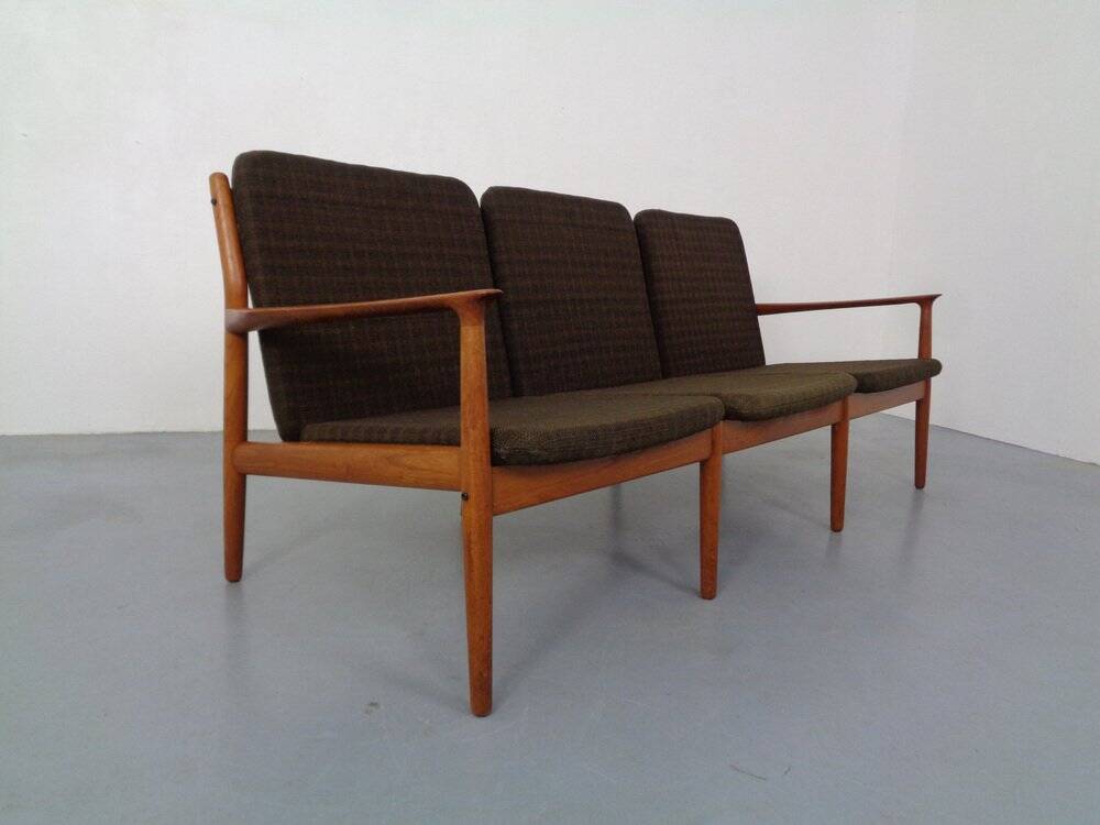 Teak Three-Seater Sofa by Svend Aage Eriksen for Glostrup, 1960s