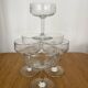 Set 6 coupes champagne gravées Louis XVI