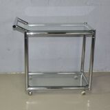 Vintage RVS serveerwagen