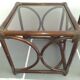 Rattan bedside tables