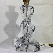 Pied de lampe en cristal de Sèvres