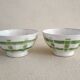 2 faceted iron earth bowls