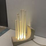 Acrylic Stone Table Lamp, 1980s