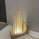 Acrylic Stone Table Lamp, 1980s