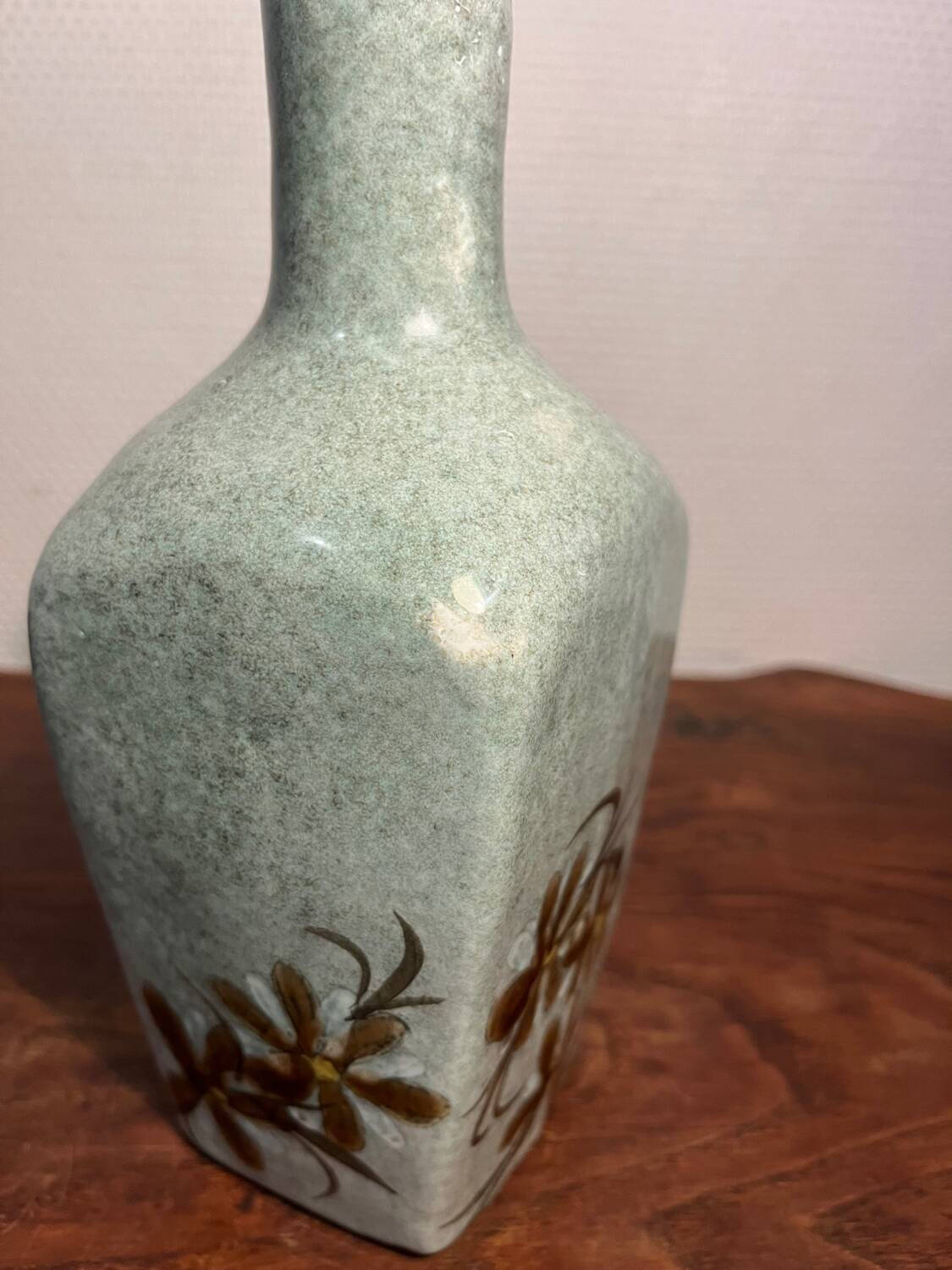 Handmade ceramic vase craft work