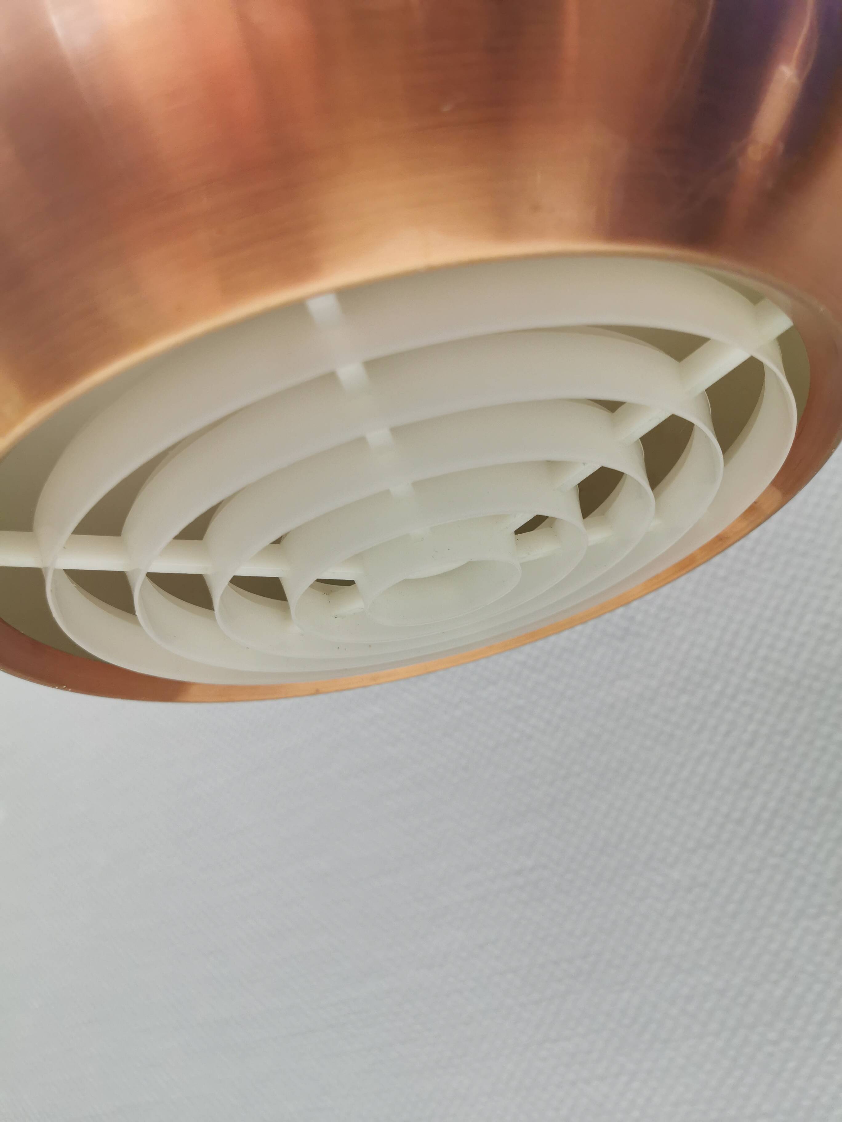 Top-class designer lamp model Medio in metal copper color