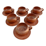 6 Vallauris cups and saucers