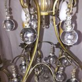 Bronze chandelier and stamps balls