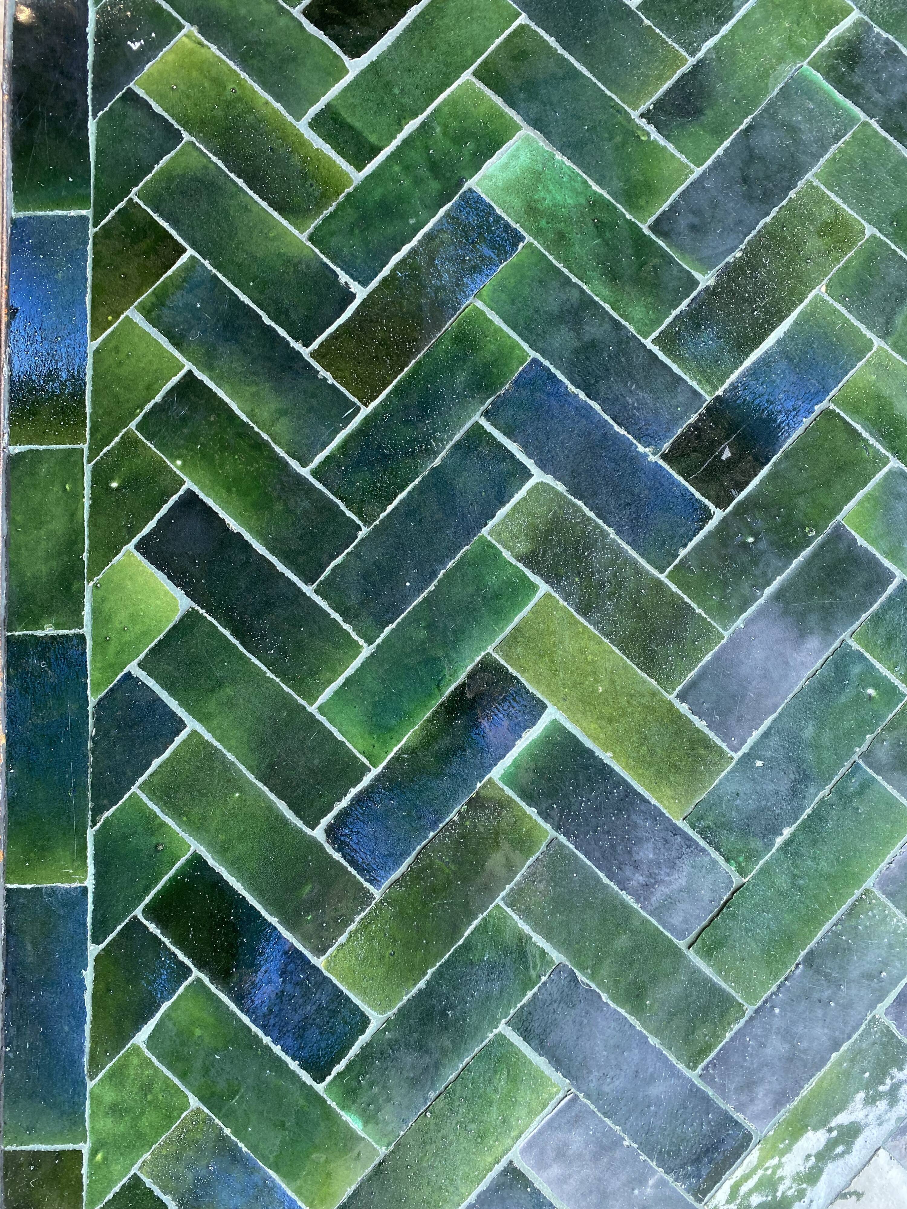 100x100x33 cm artisan zellige table