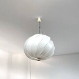 Harvey Guzzini Alicante Large White Acrylic Lamp with Sculptural Shape, 1960s