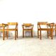 Vintage scandinavian pine wood dining chairs, 1960s by GM Mobler