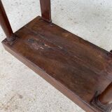 19th century empire console, solid wood and gray marble