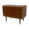 Commode scandinave en teck 1950s