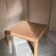 Table basse scandinave, design 1970, en bois de chêne
