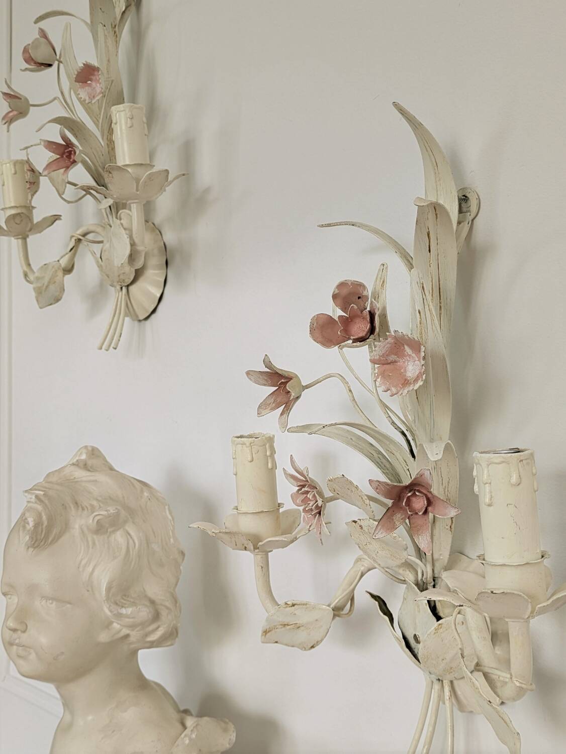 Shabby chic wall lights