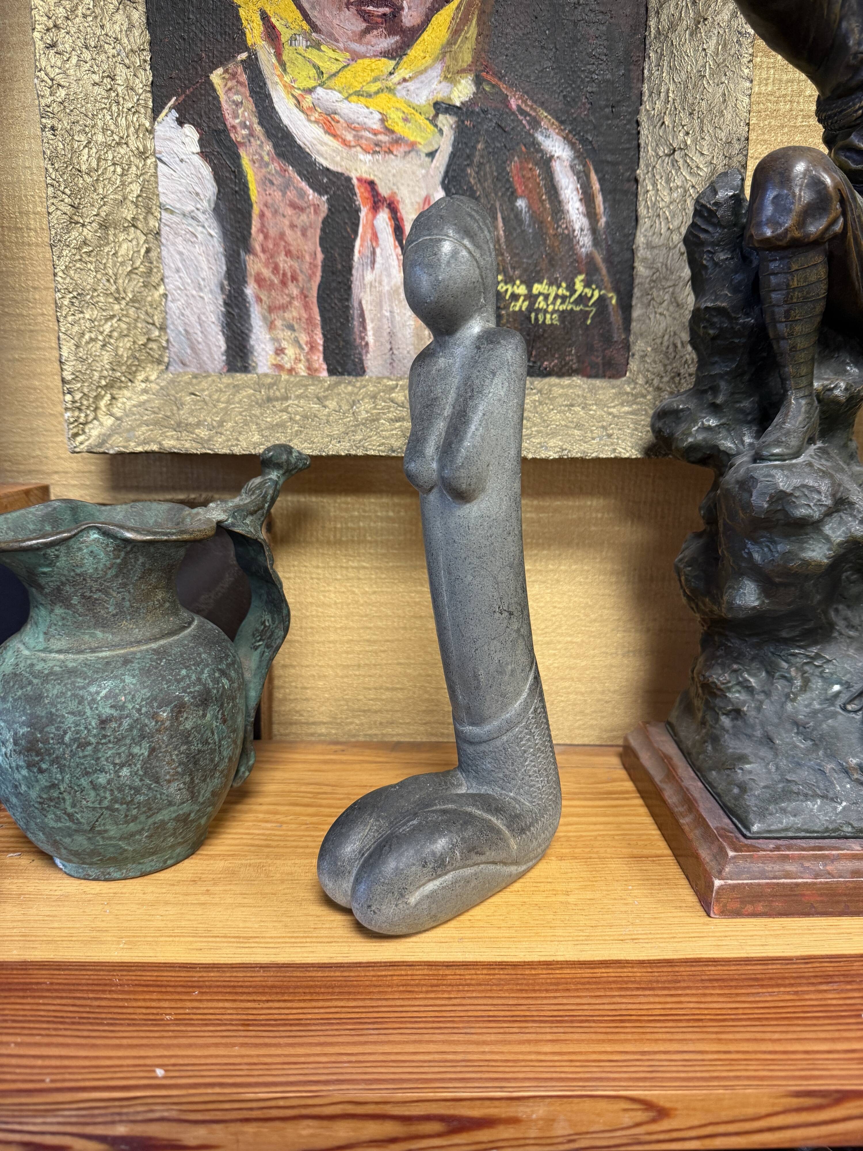 Natural stone sculpture "Female Silhouette"