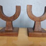 Pair of modernist candlesticks era art deco 1930