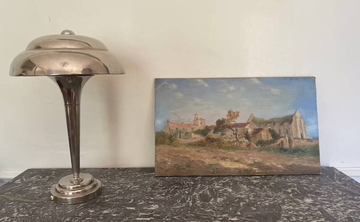 Oil on canvas Vendée landscape