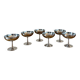 Set of 6 vintage stainless steel dessert bowls