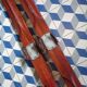 Pair of old wooden skis L=200 cm