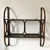 Rattan wall shelf 1970
